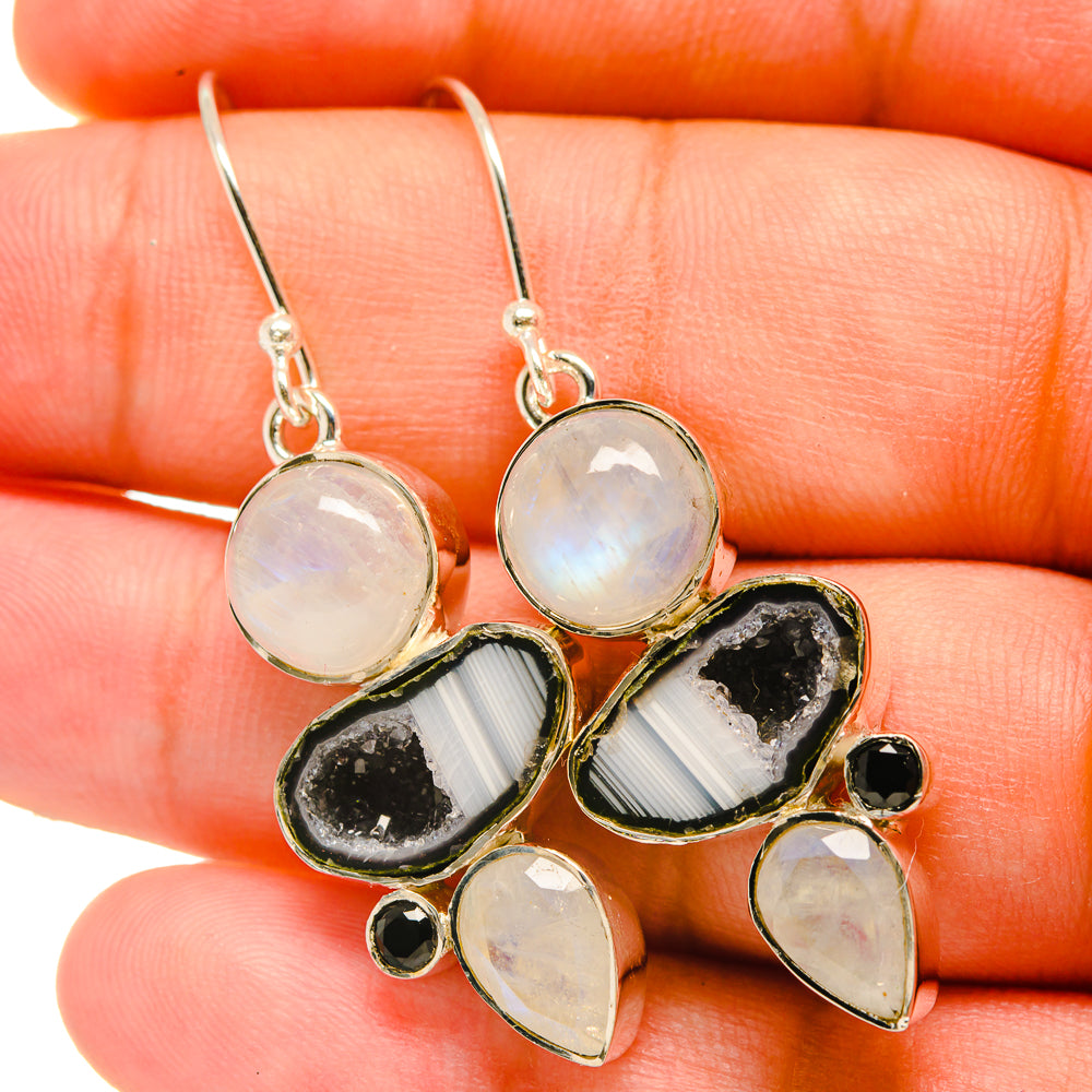 Coconut Geode Druzy Earrings handcrafted by Anasilvercos - EARR418903