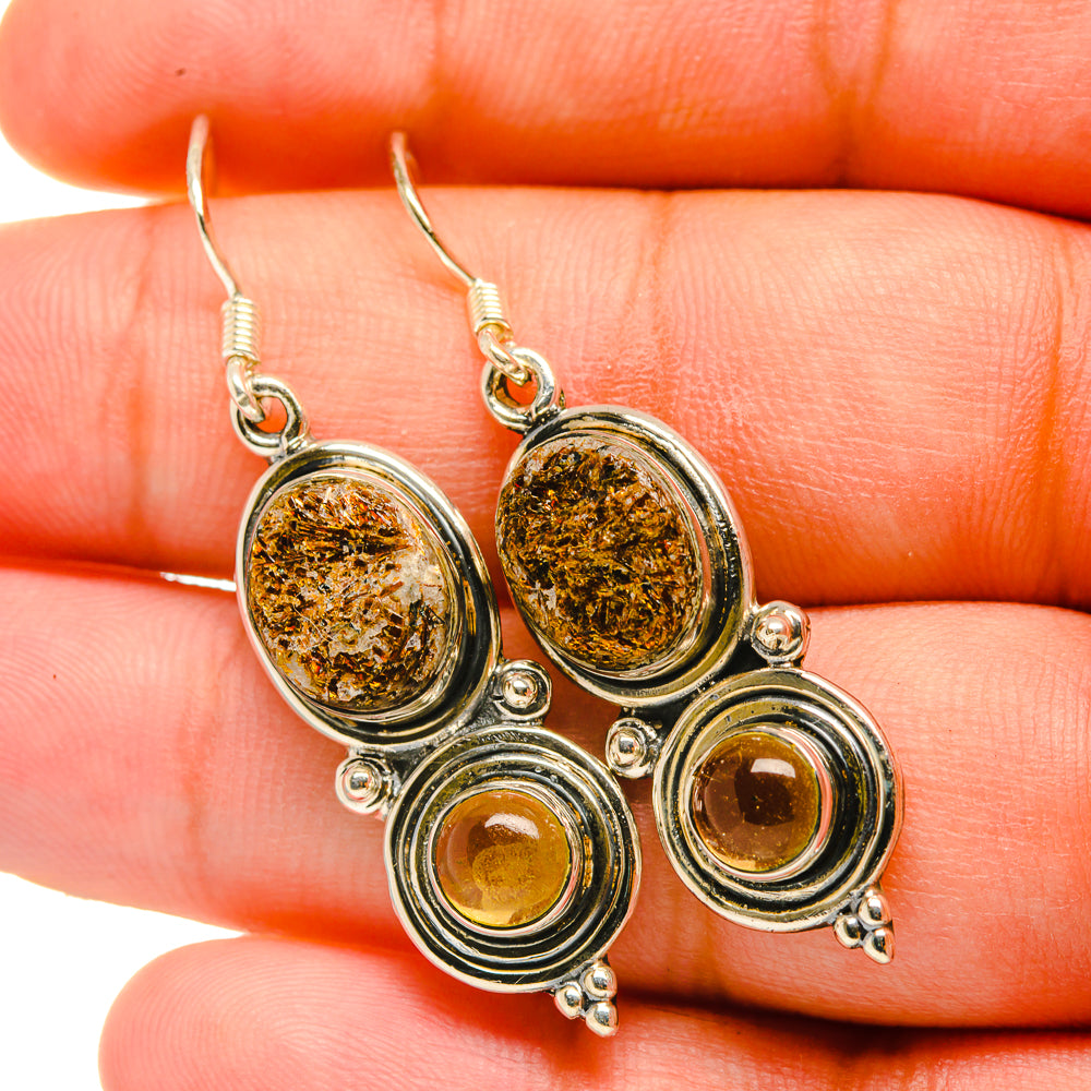 Astrophyllite Earrings handcrafted by Anasilvercos - EARR418908