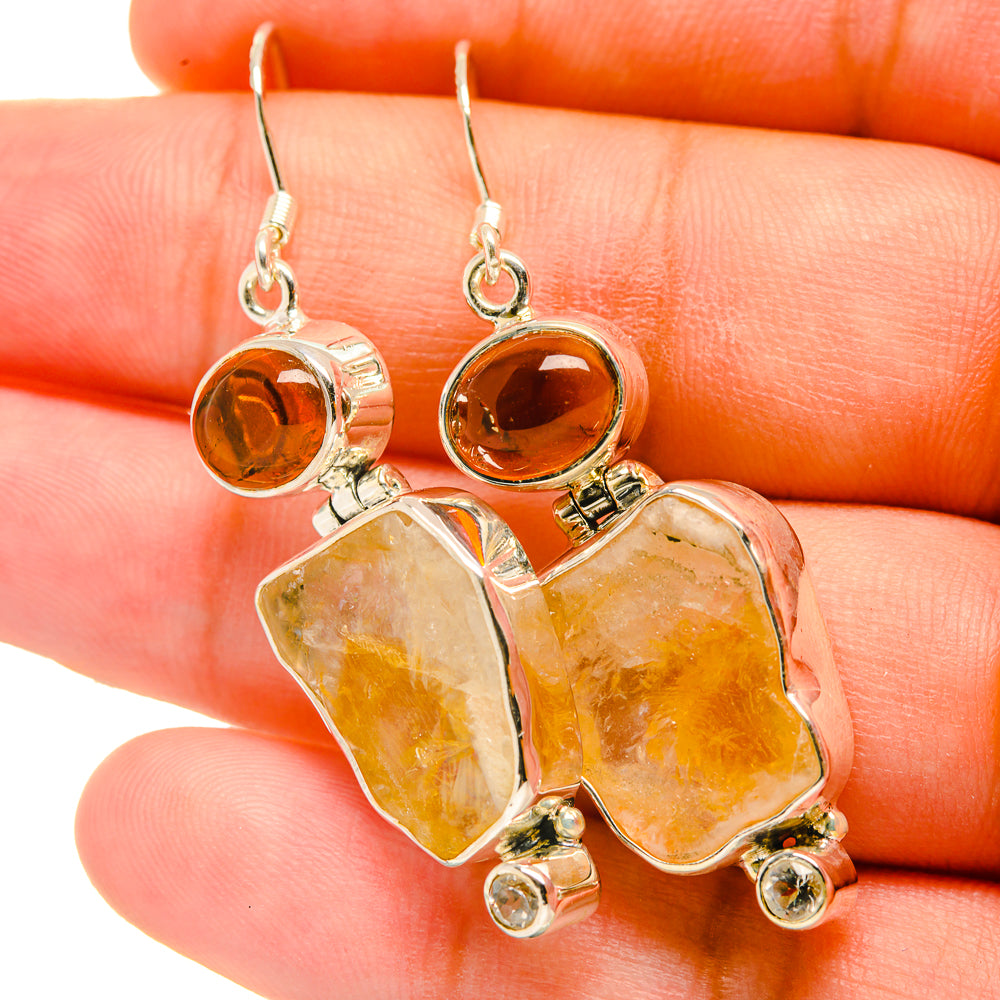 Citrine Earrings handcrafted by Anasilvercos - EARR418910