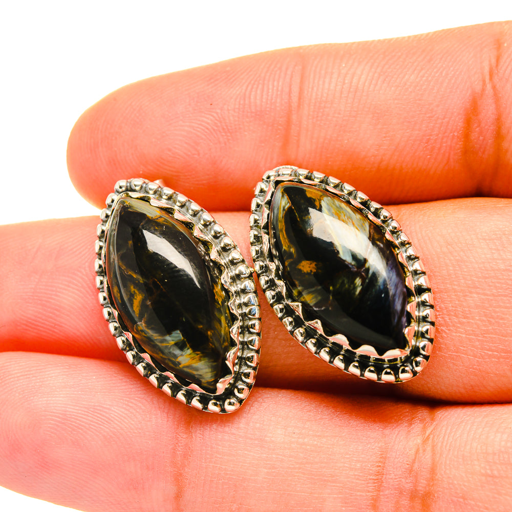 Pietersite Earrings handcrafted by Anasilvercos - EARR418926
