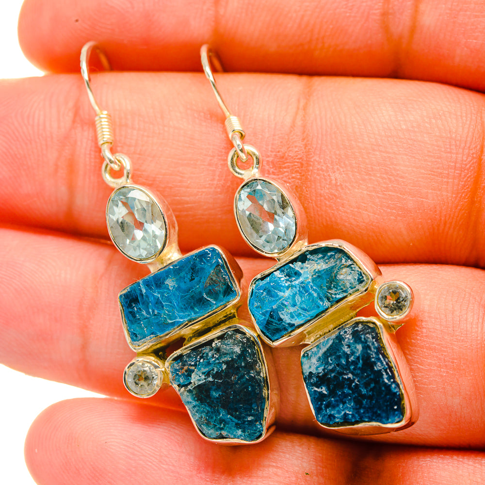 Apatite Earrings handcrafted by Anasilvercos - EARR418927