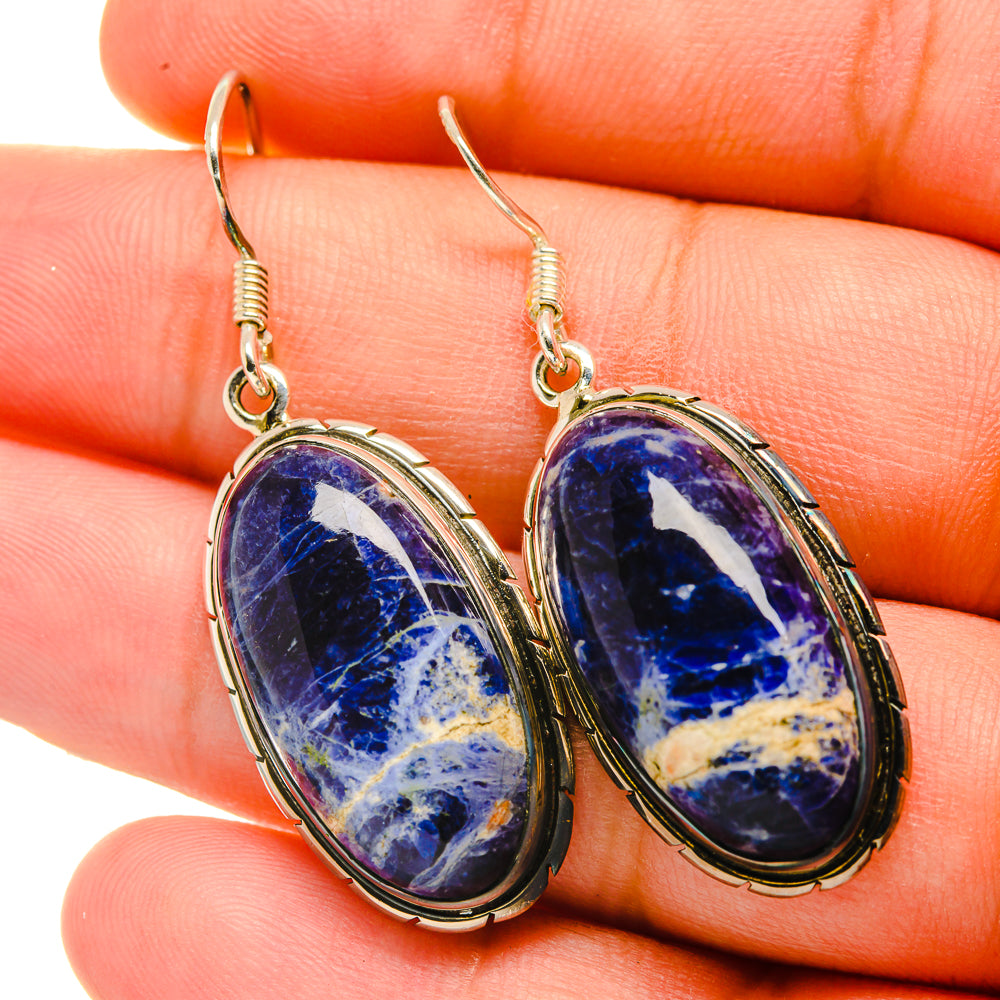 Sodalite Earrings handcrafted by Anasilvercos - EARR418931