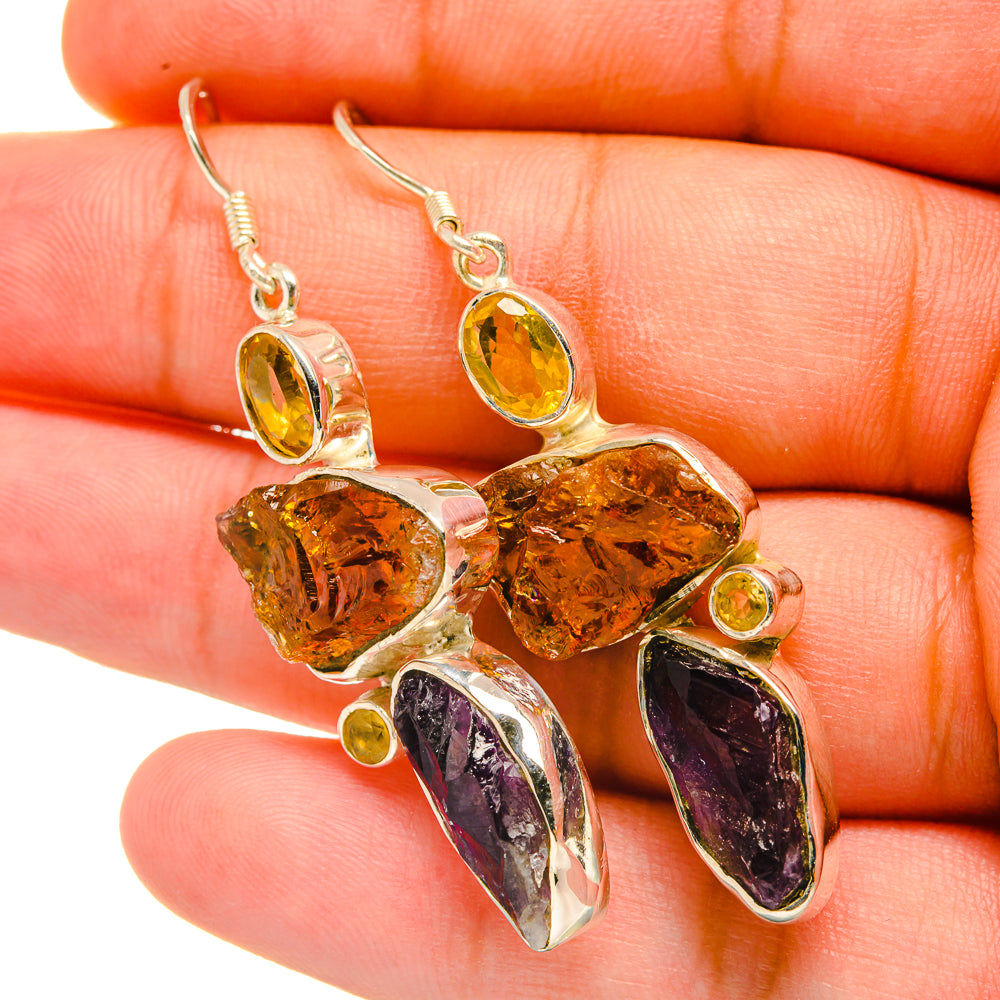 Amethyst Earrings handcrafted by Anasilvercos - EARR418946
