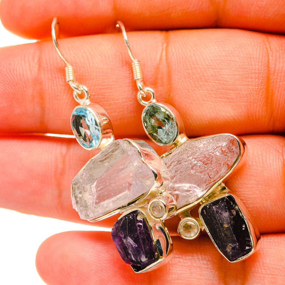 Rainbow Moonstone Earrings handcrafted by Anasilvercos - EARR418987