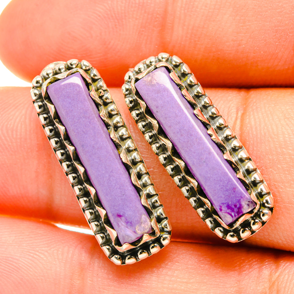 Phosphosiderite Earrings handcrafted by Anasilvercos - EARR418999