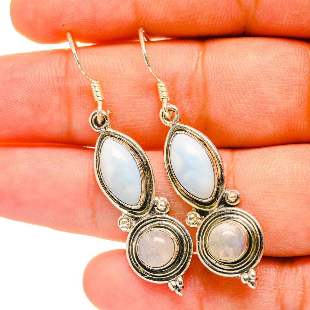 Larimar Earrings handcrafted by Anasilvercos - EARR419003