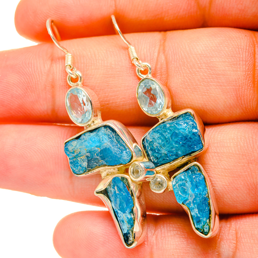 Apatite Earrings handcrafted by Anasilvercos - EARR419011