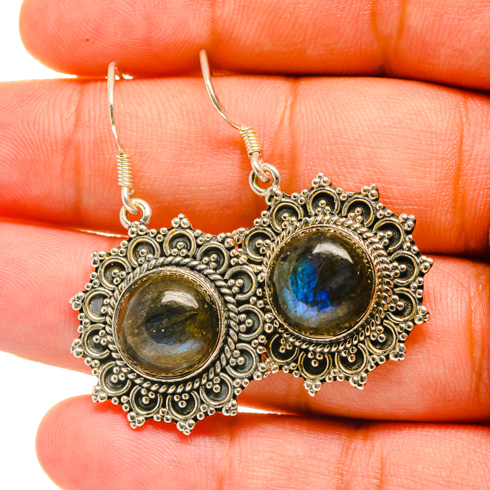 Labradorite Earrings handcrafted by Anasilvercos - EARR419023