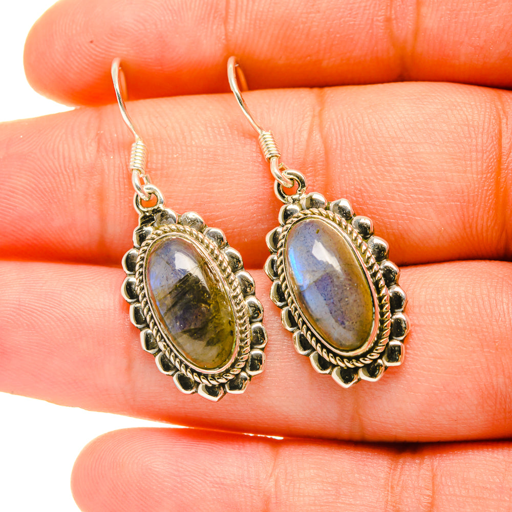Labradorite Earrings handcrafted by Anasilvercos - EARR419051