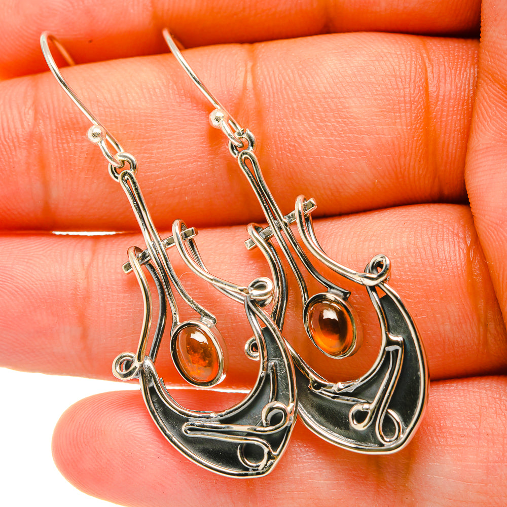 Carnelian Earrings handcrafted by Anasilvercos - EARR419072