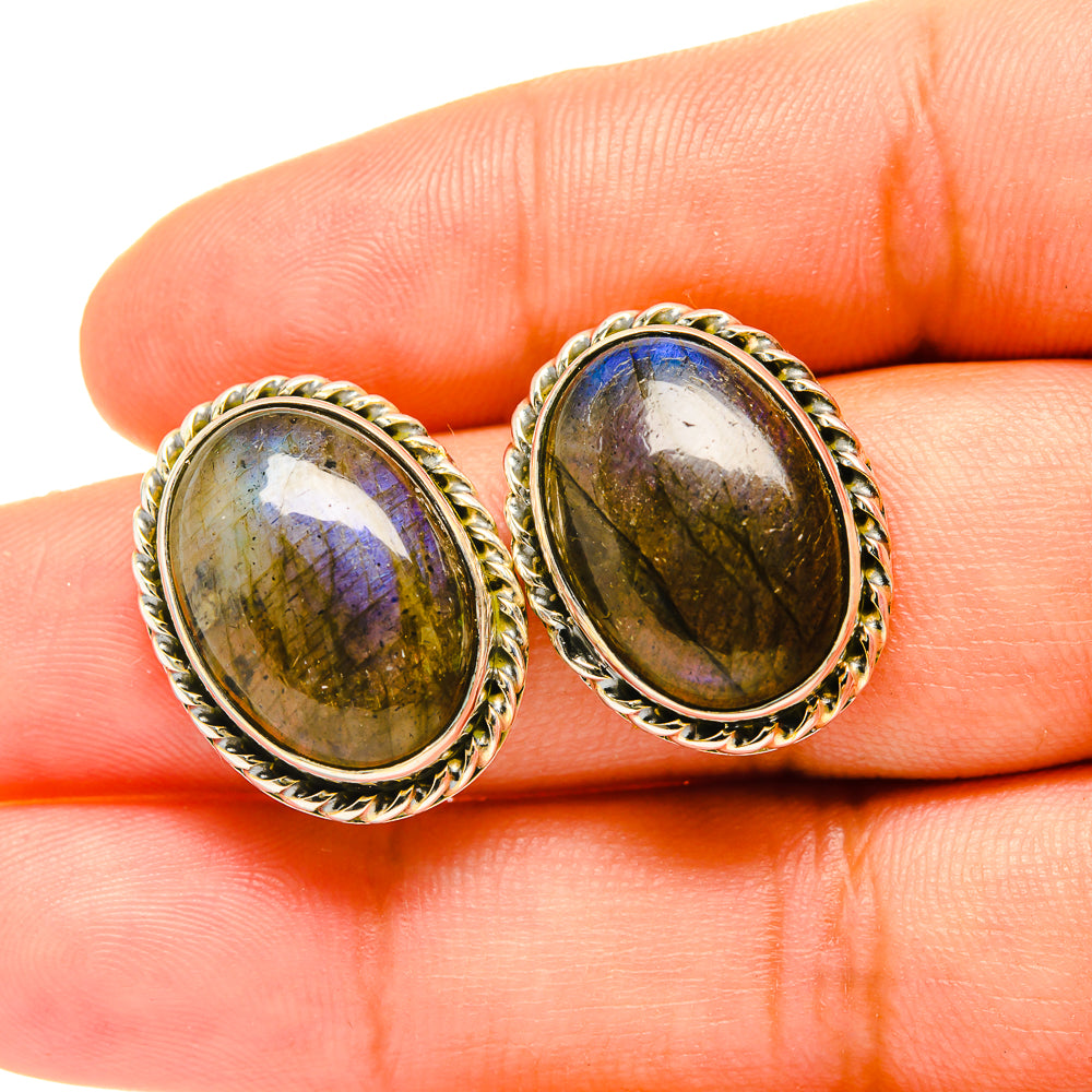 Labradorite Earrings handcrafted by Anasilvercos - EARR419077