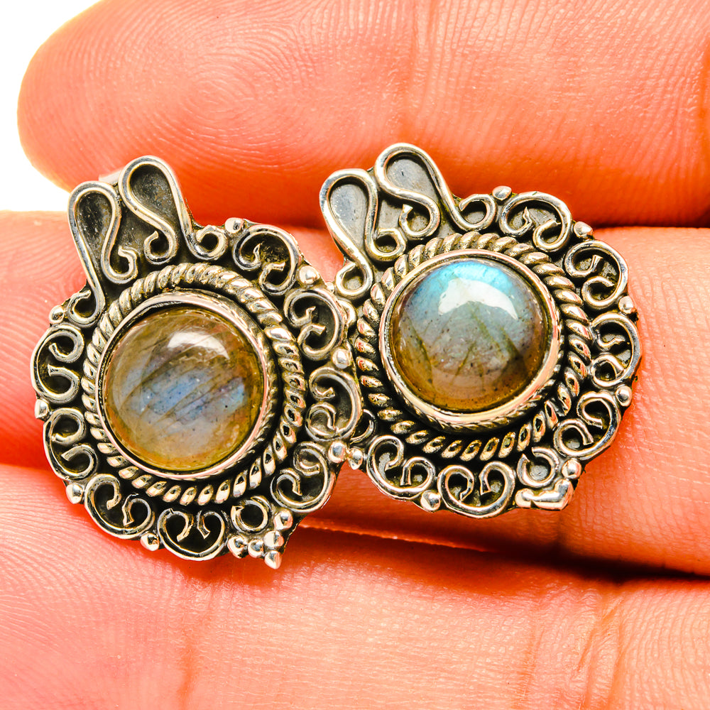 Labradorite Earrings handcrafted by Anasilvercos - EARR419082