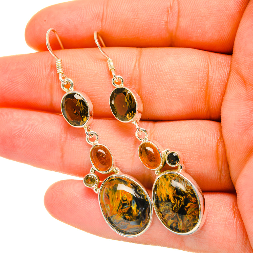 Pietersite Earrings handcrafted by Anasilvercos - EARR419084