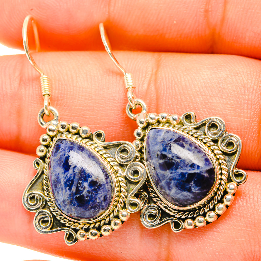 Sodalite Earrings handcrafted by Anasilvercos - EARR419123