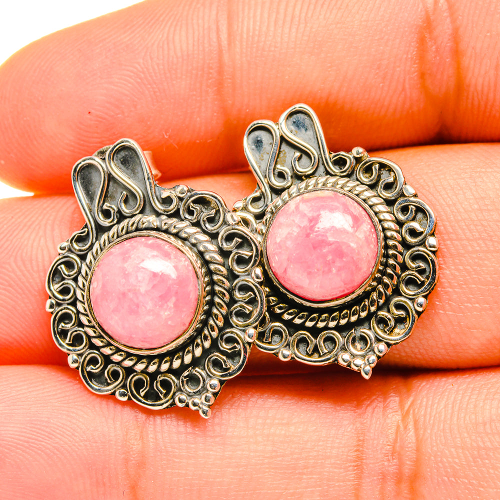 Rhodochrosite Earrings handcrafted by Anasilvercos - EARR419134