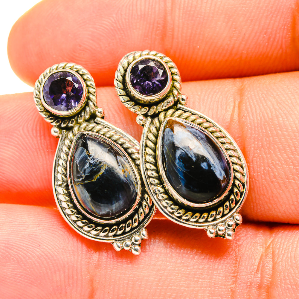 Pietersite Earrings handcrafted by Anasilvercos - EARR419141