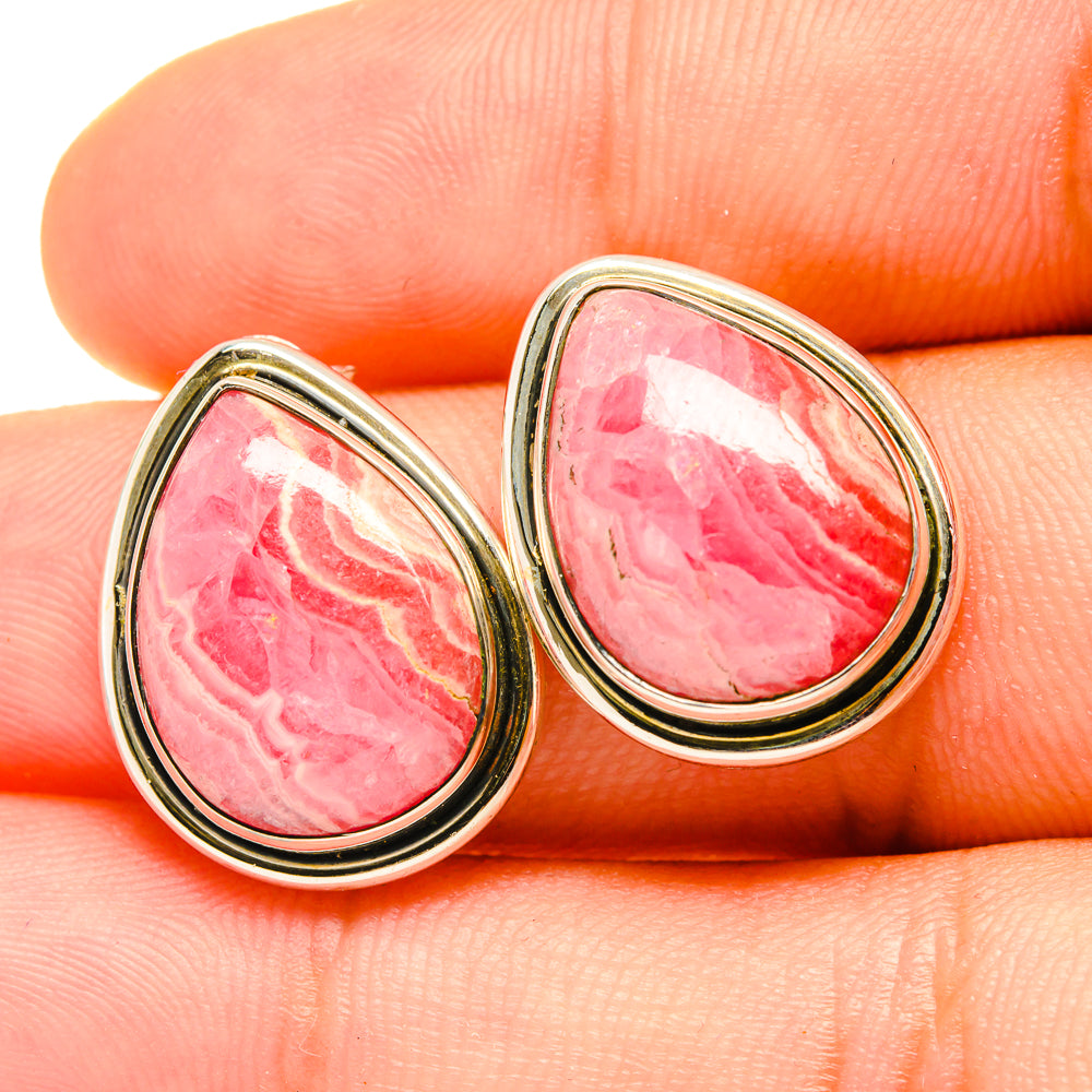 Rhodochrosite Earrings handcrafted by Anasilvercos - EARR419143