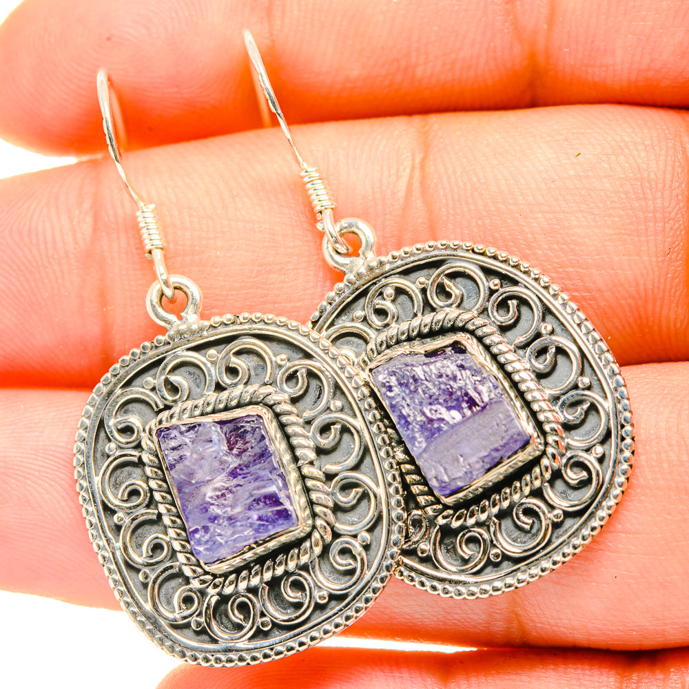 Tanzanite Earrings handcrafted by Anasilvercos - EARR419167