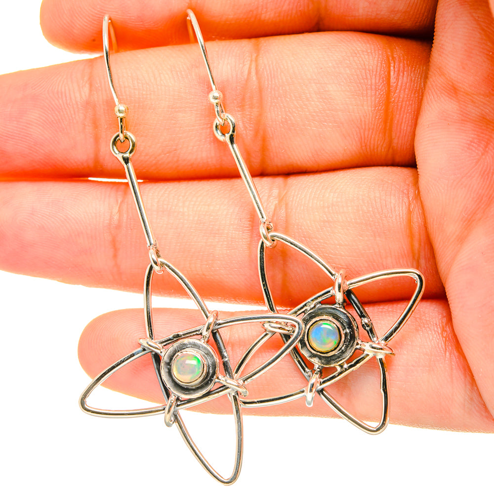 Ethiopian Opal Earrings handcrafted by Anasilvercos - EARR419172