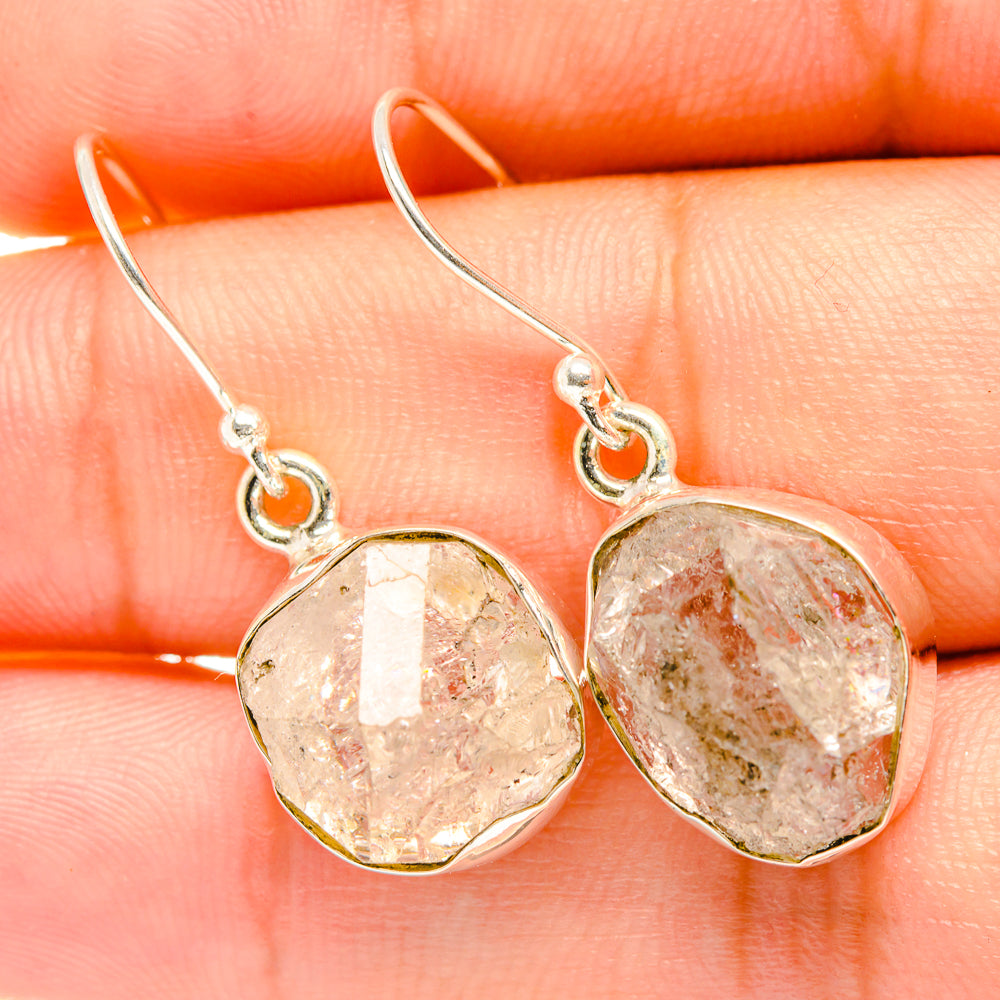 Herkimer Diamond Earrings handcrafted by Anasilvercos - EARR419180