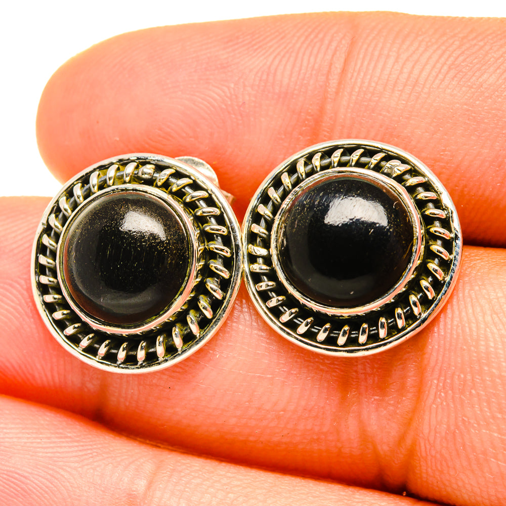 Black Onyx Earrings handcrafted by Anasilvercos - EARR419181