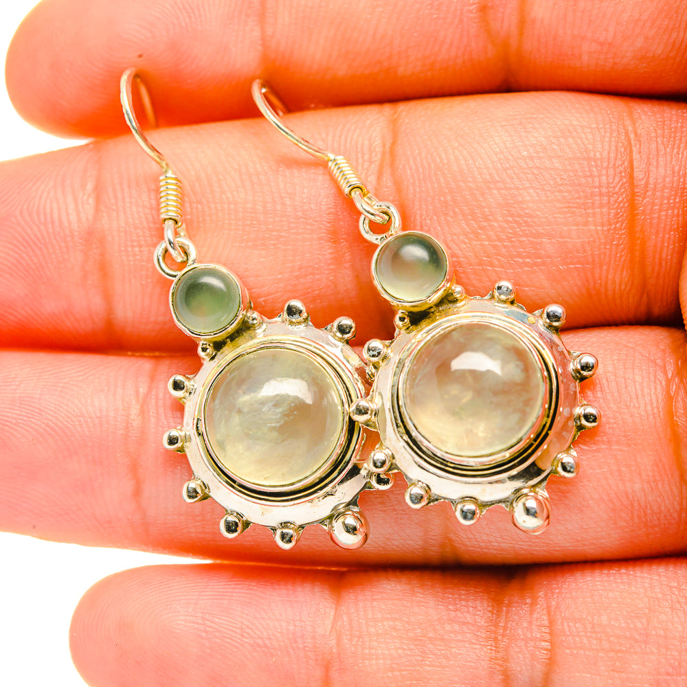 Prehnite Earrings handcrafted by Anasilvercos - EARR419208