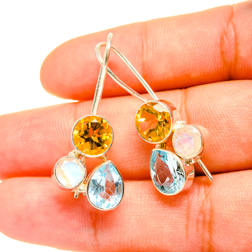 Blue Topaz Earrings handcrafted by Anasilvercos - EARR419218