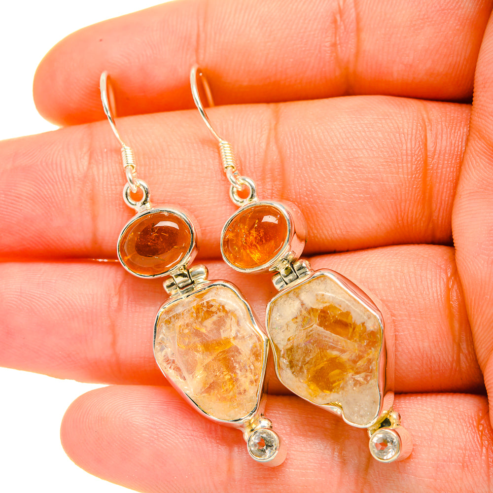 Citrine Earrings handcrafted by Anasilvercos - EARR419259
