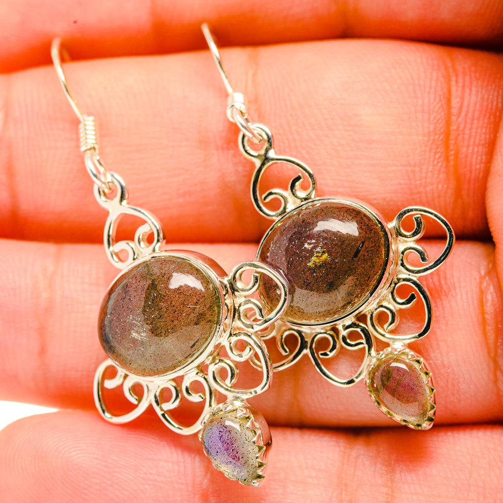 Labradorite Earrings handcrafted by Anasilvercos - EARR419275