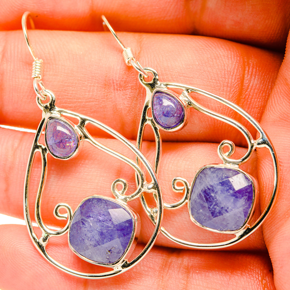 Tanzanite Earrings handcrafted by Anasilvercos - EARR419283