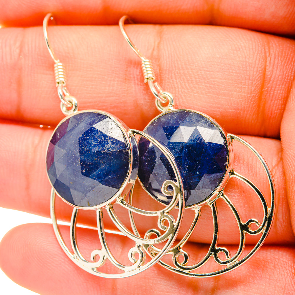 Sapphire Earrings handcrafted by Anasilvercos - EARR419284