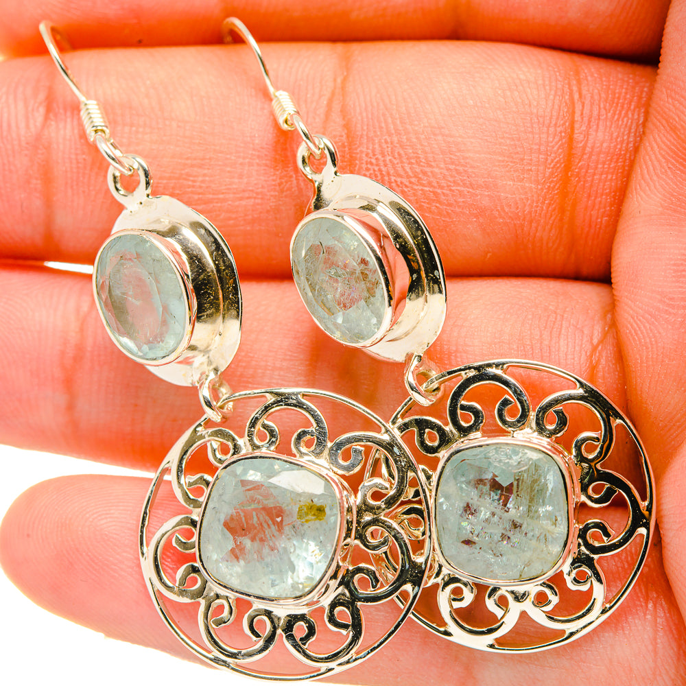 Aquamarine Earrings handcrafted by Anasilvercos - EARR419302