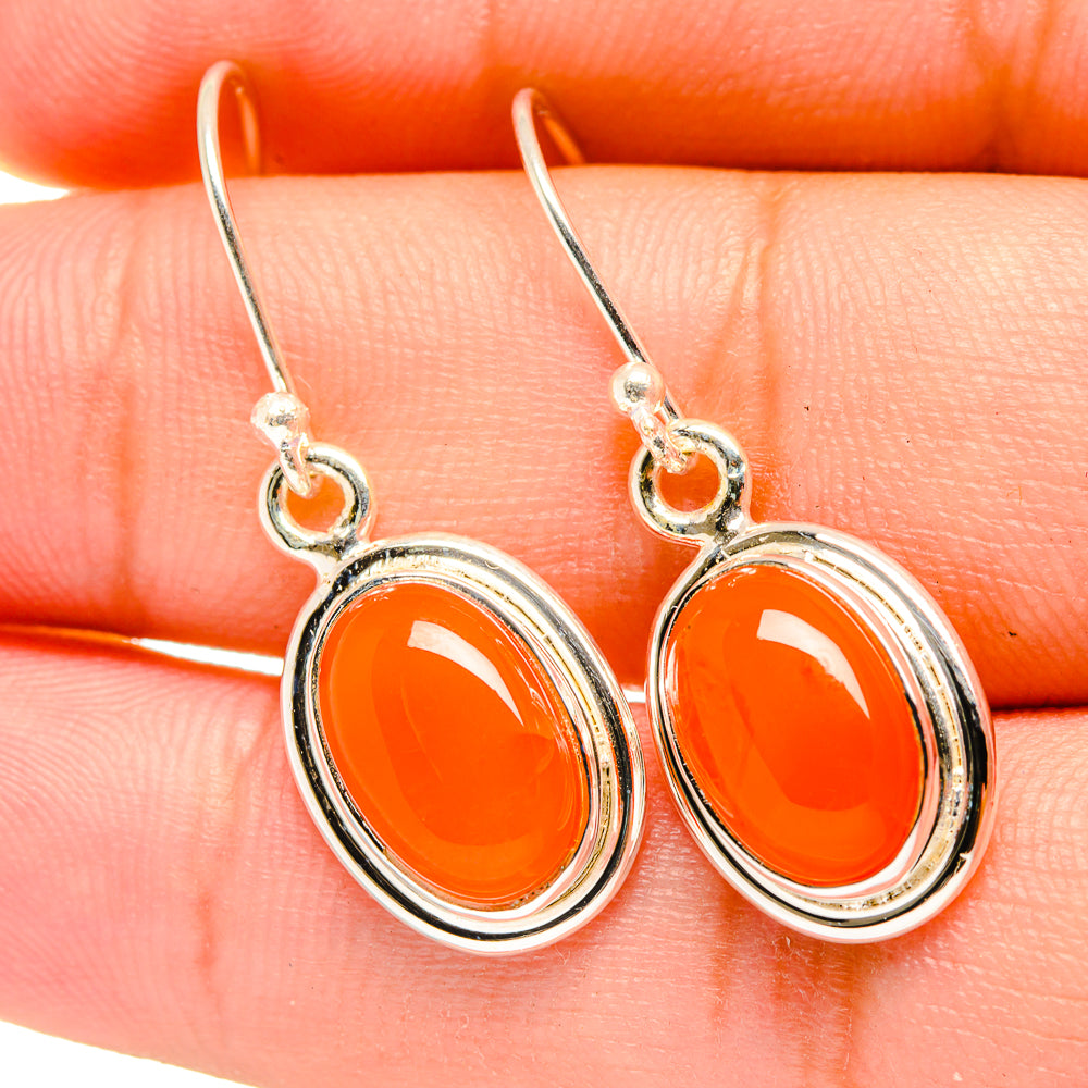Carnelian Earrings handcrafted by Anasilvercos - EARR419337