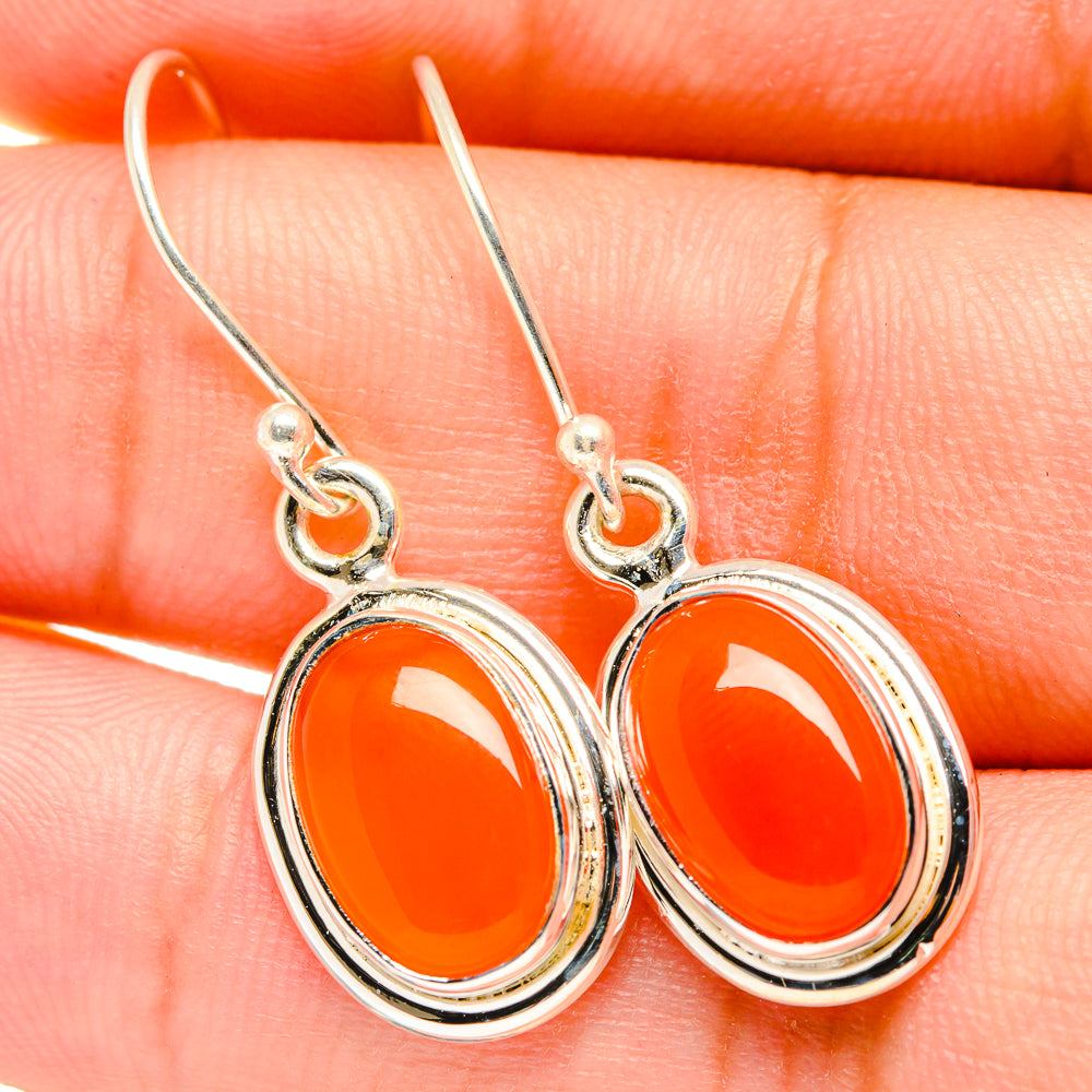 Carnelian Earrings handcrafted by Anasilvercos - EARR419363