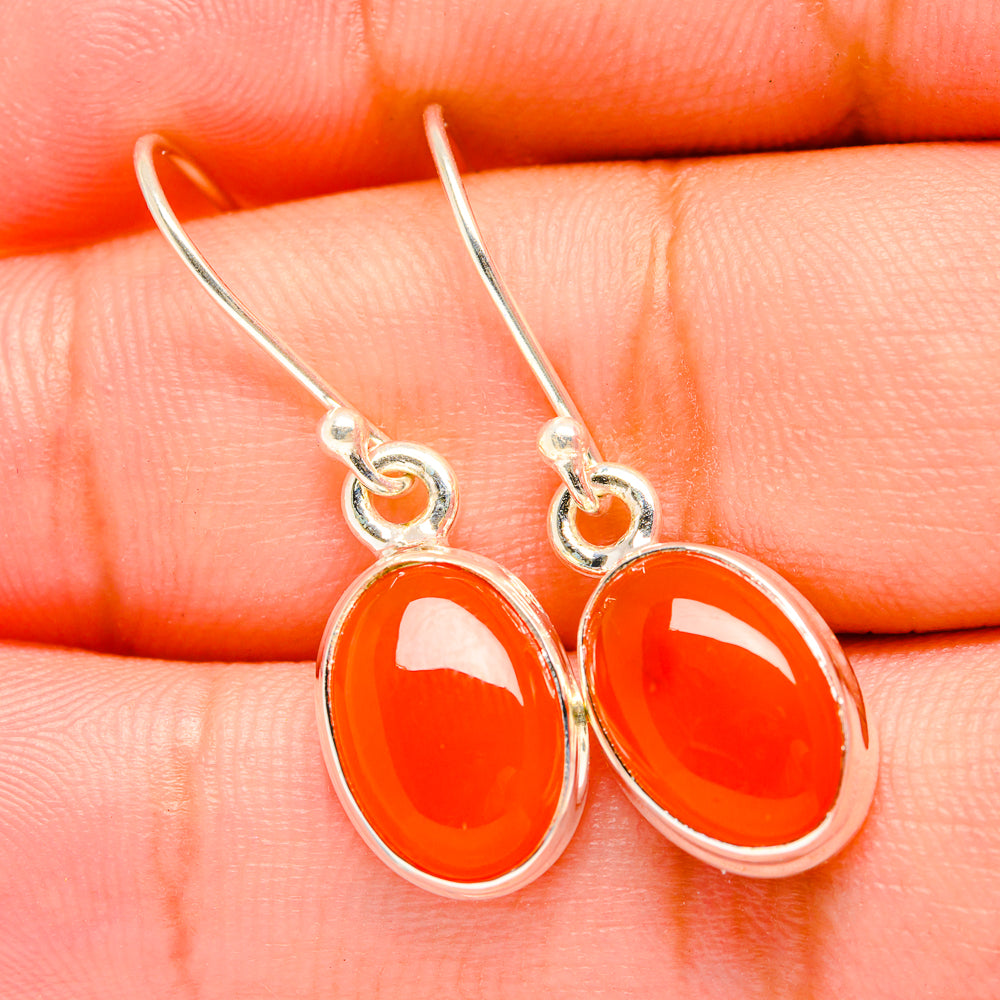 Carnelian Earrings handcrafted by Anasilvercos - EARR419391