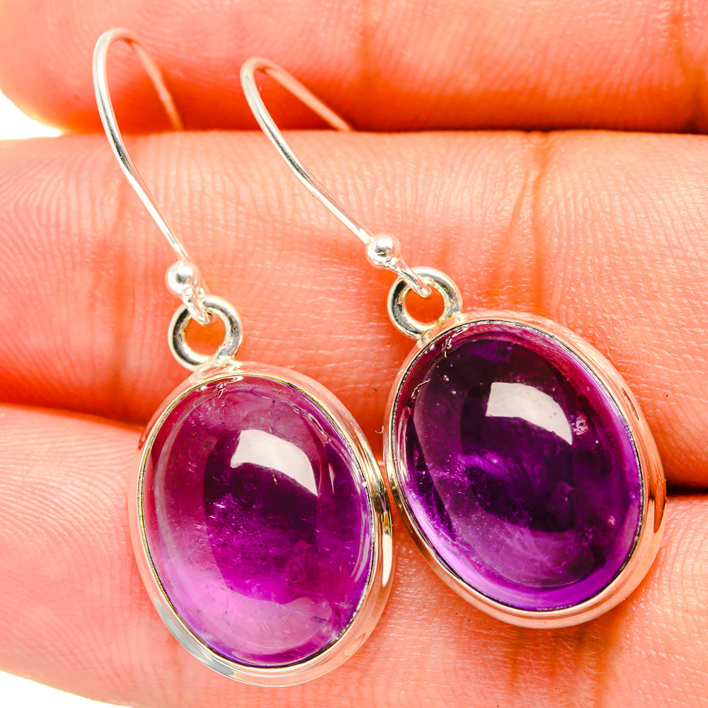 Amethyst Earrings handcrafted by Anasilvercos - EARR419452