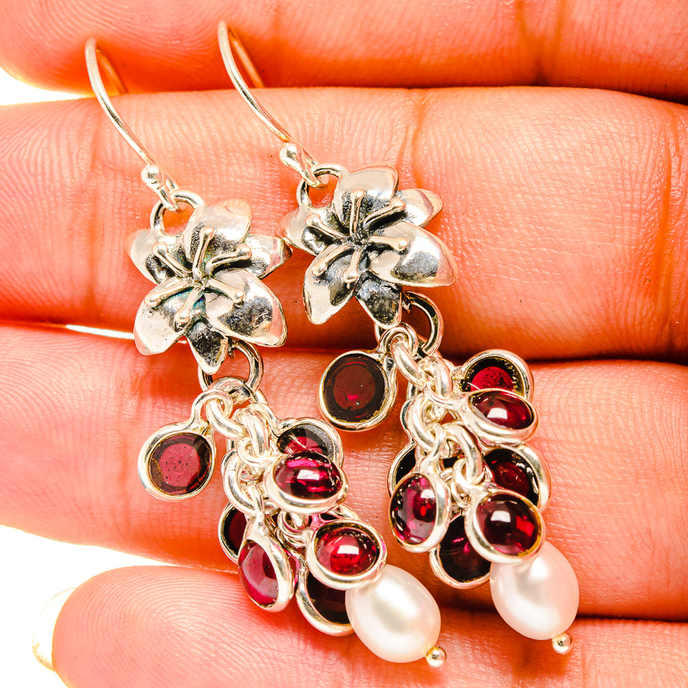 Garnet Earrings handcrafted by Anasilvercos - EARR419461