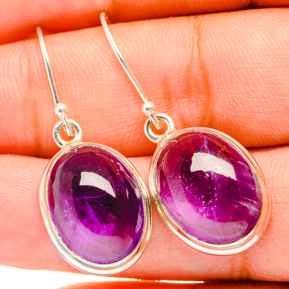 Amethyst Earrings handcrafted by Anasilvercos - EARR419479