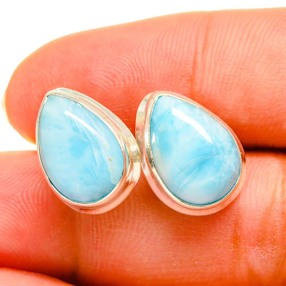 Larimar Earrings handcrafted by Anasilvercos - EARR419492
