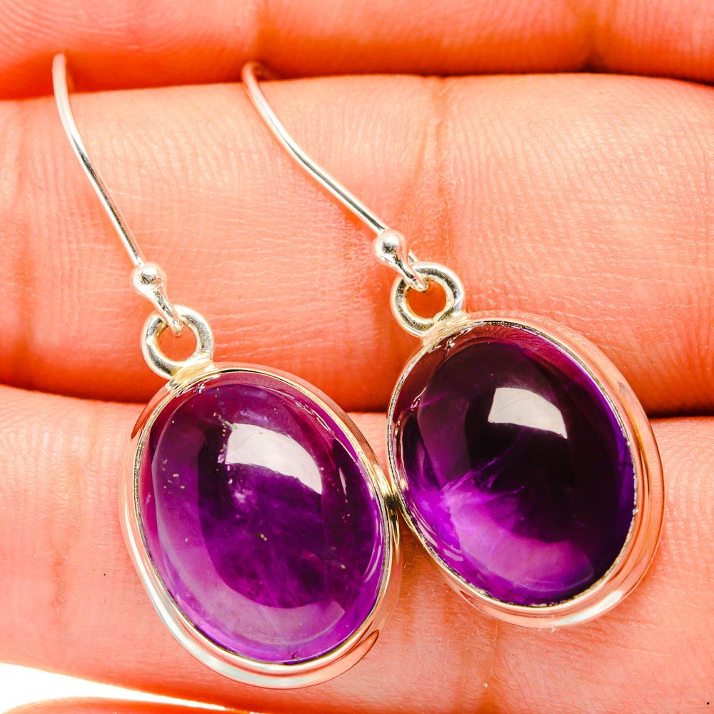Amethyst Earrings handcrafted by Anasilvercos - EARR419507