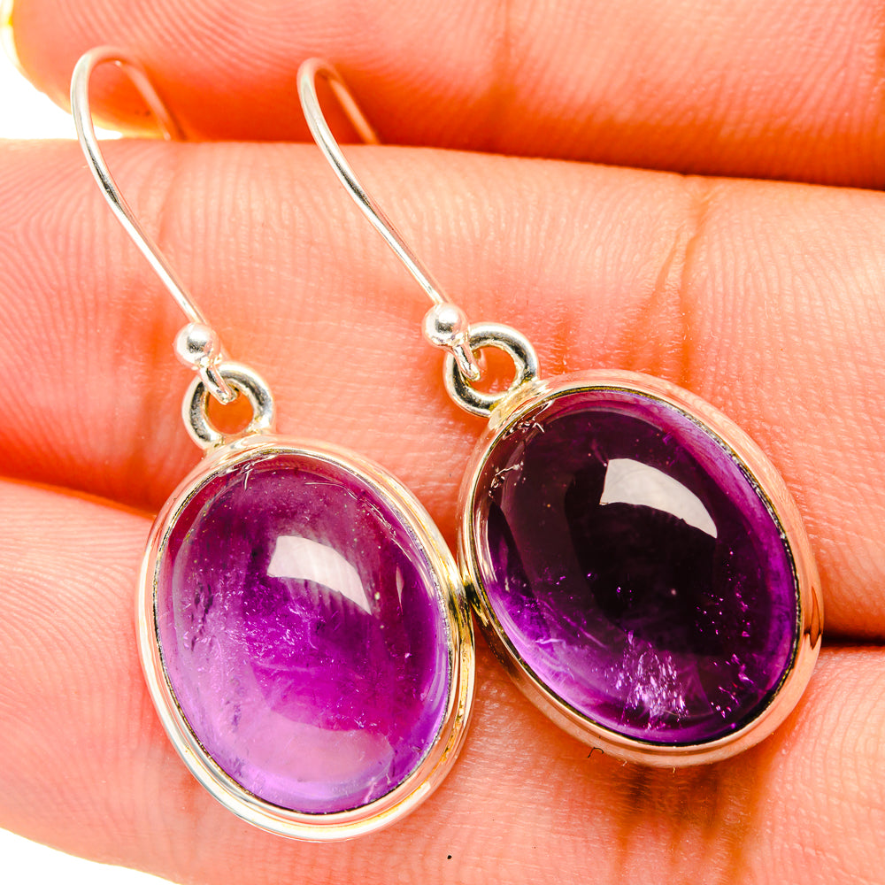 Amethyst Earrings handcrafted by Anasilvercos - EARR419530