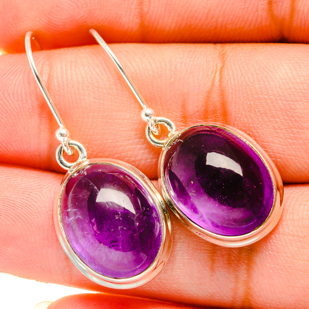 Amethyst Earrings handcrafted by Anasilvercos - EARR419544