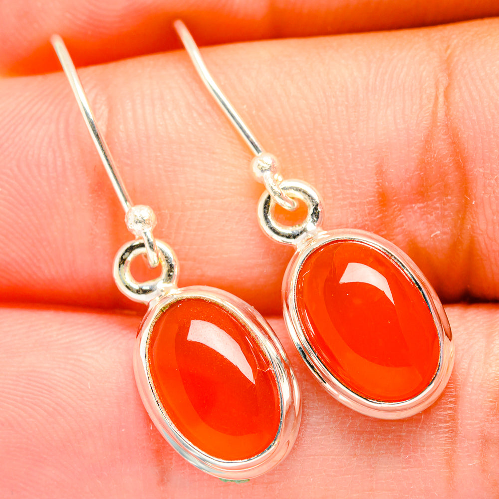 Carnelian Earrings handcrafted by Anasilvercos - EARR419590