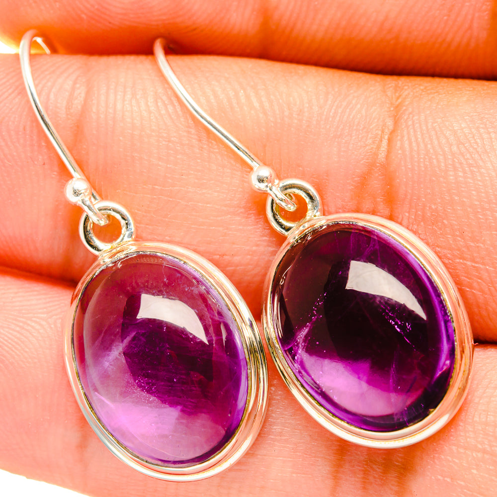 Amethyst Earrings handcrafted by Anasilvercos - EARR419679