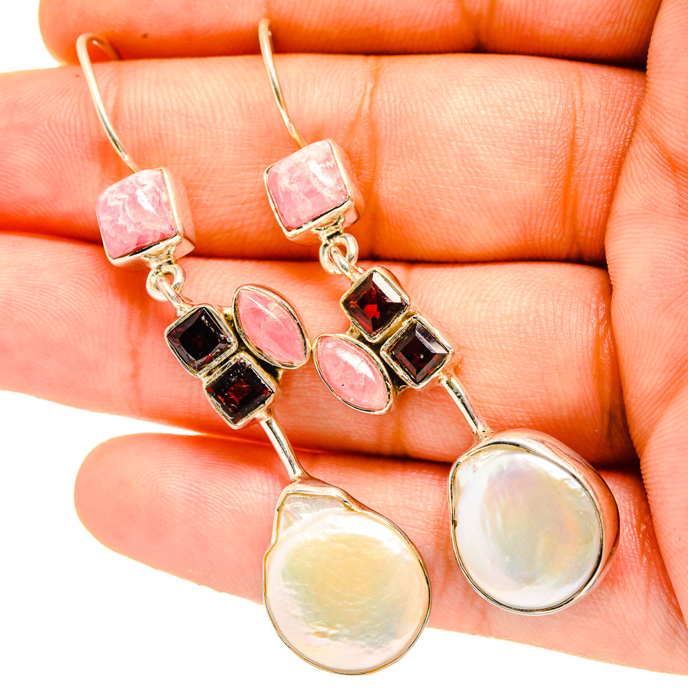 Mother Of Pearl Earrings handcrafted by Anasilvercos - EARR419692