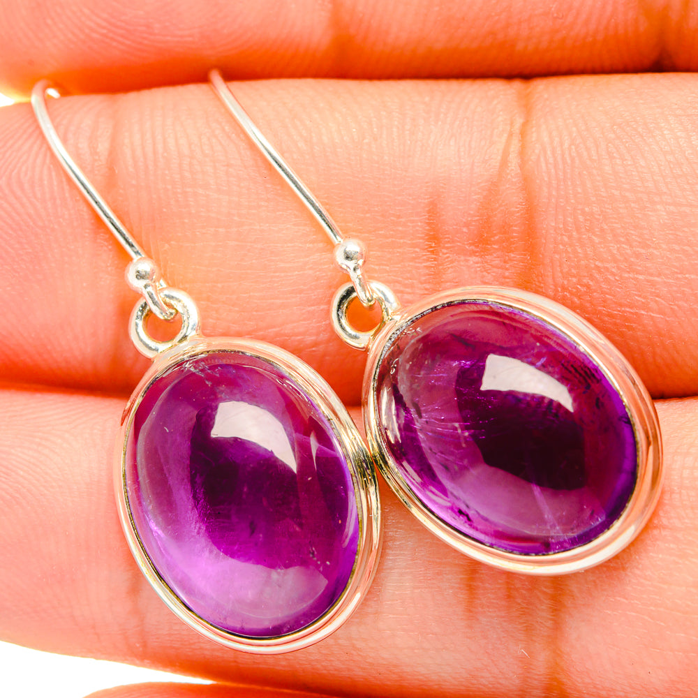 Amethyst Earrings handcrafted by Anasilvercos - EARR419694