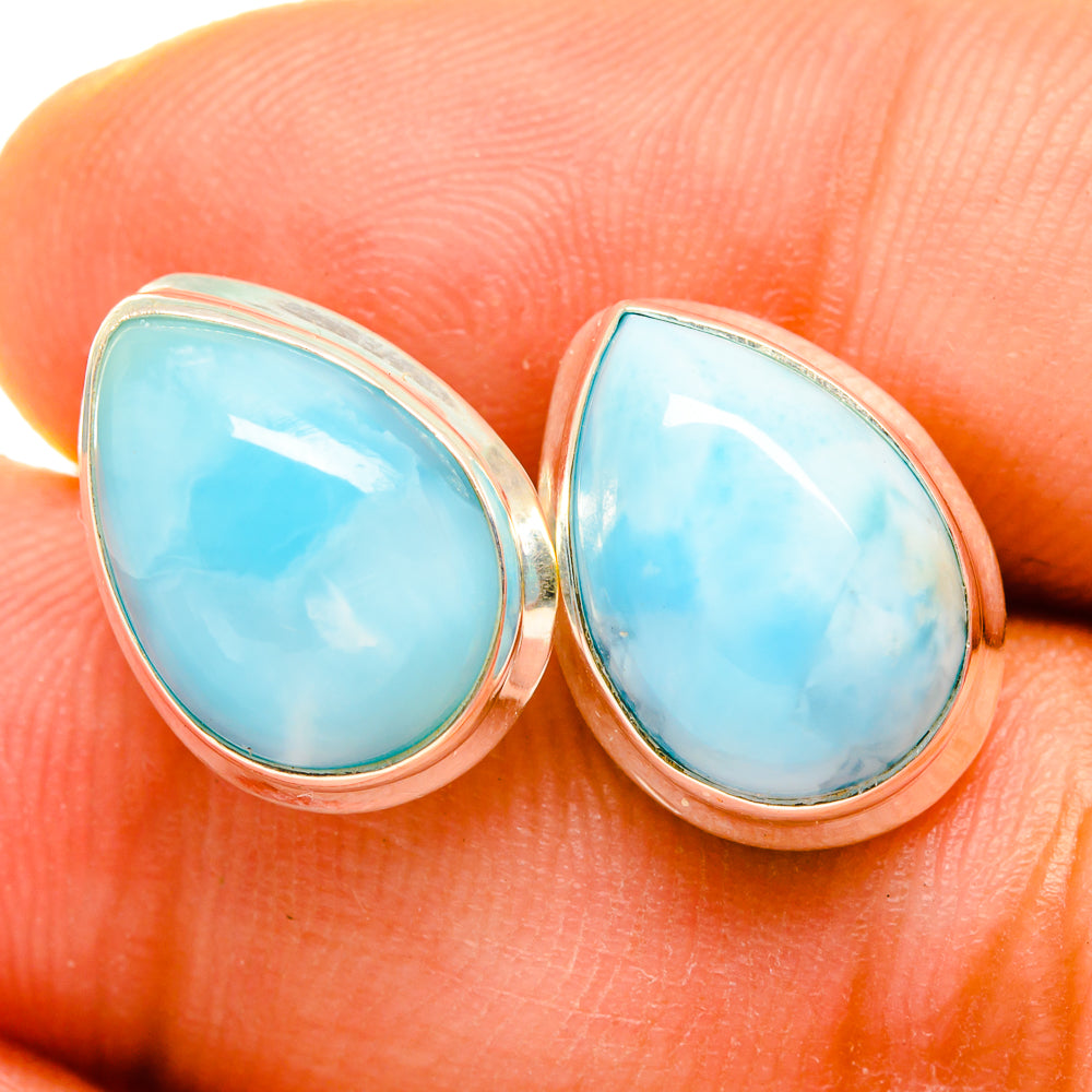 Larimar Earrings handcrafted by Anasilvercos - EARR419702