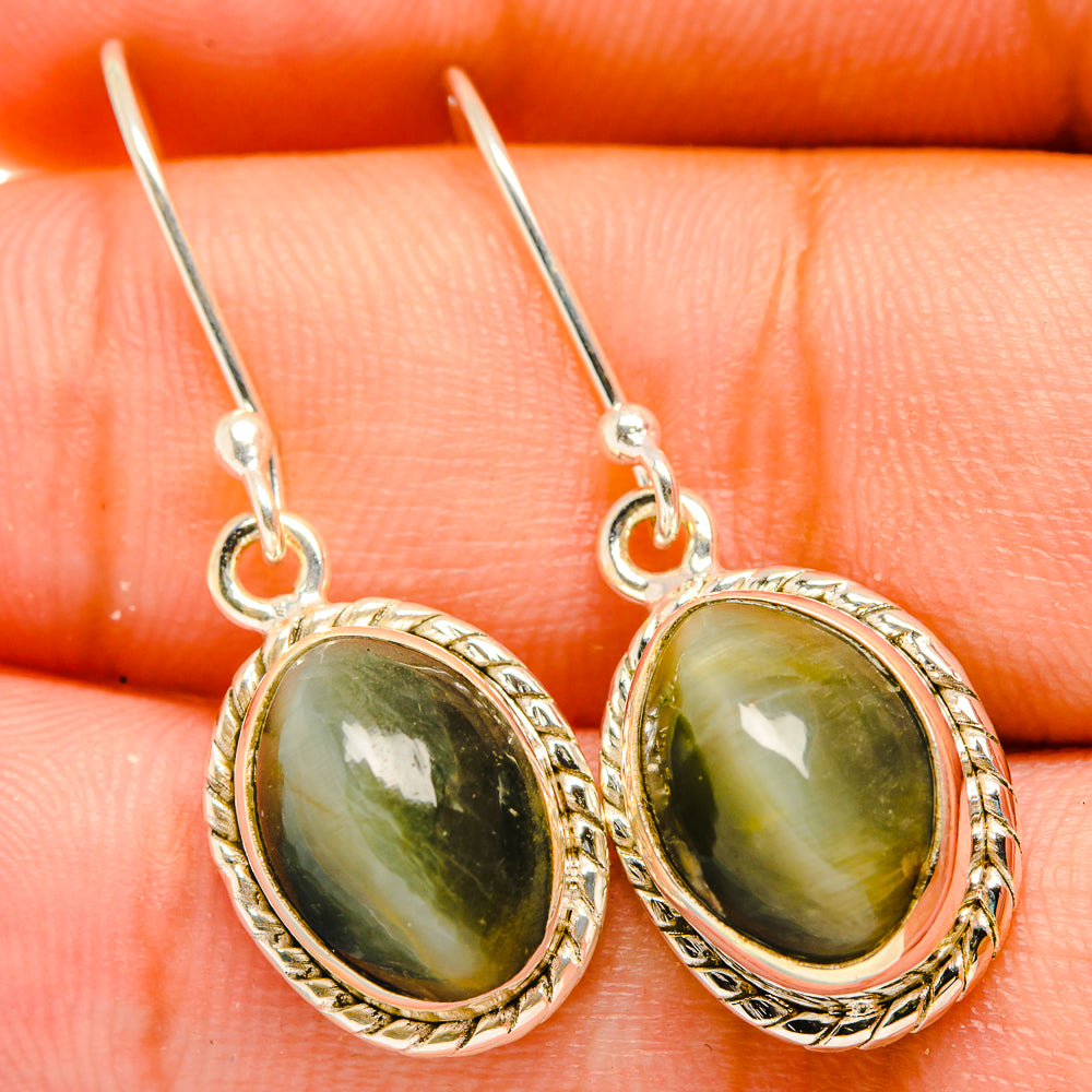 Cat's Eye Earrings handcrafted by Anasilvercos - EARR419755