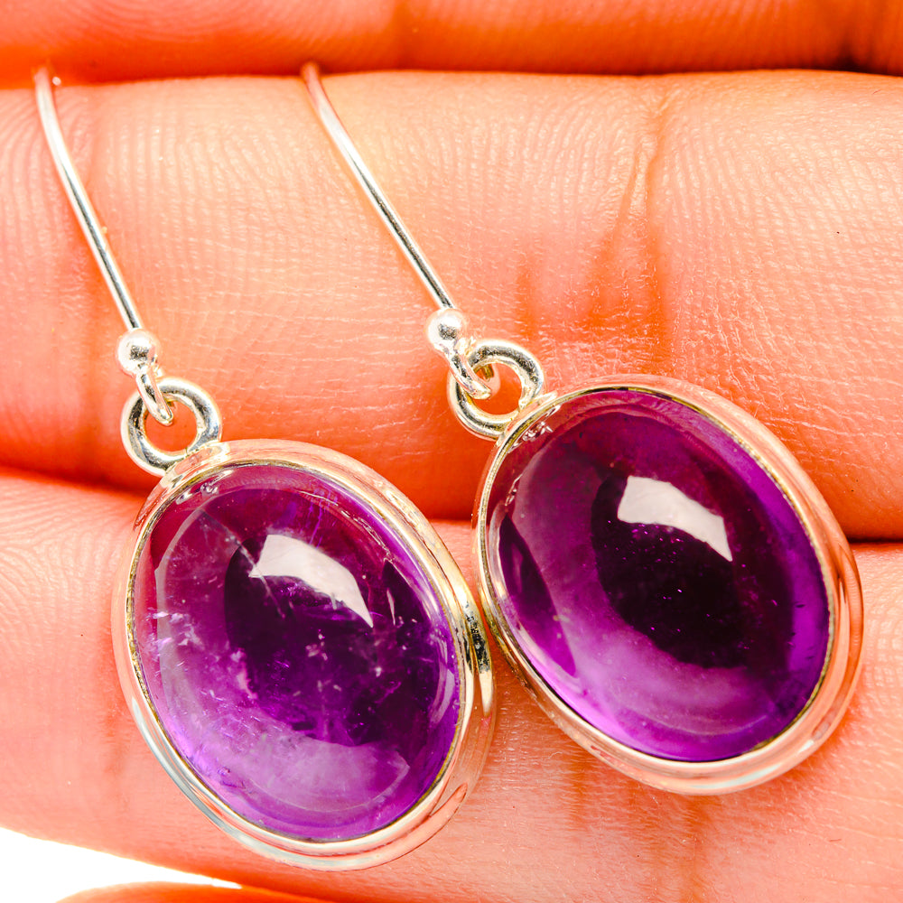 Amethyst Earrings handcrafted by Anasilvercos - EARR419787