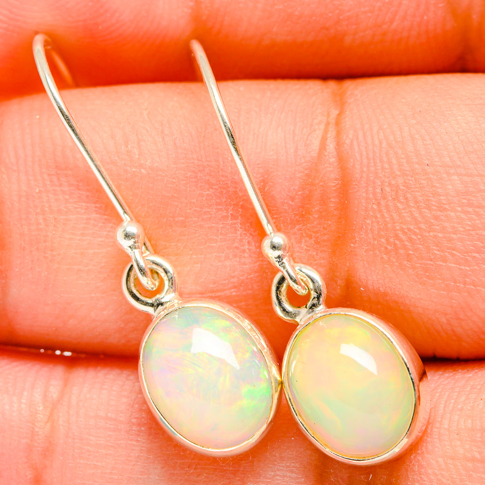 Ethiopian Opal Earrings handcrafted by Anasilvercos - EARR419798